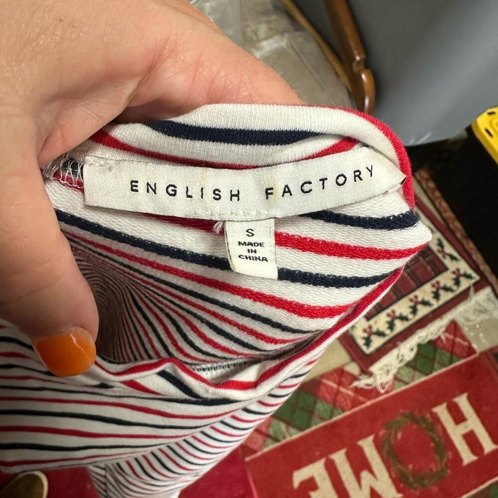 English Factory Striped Sleeveless Top - Red and White - Picture 3 of 5